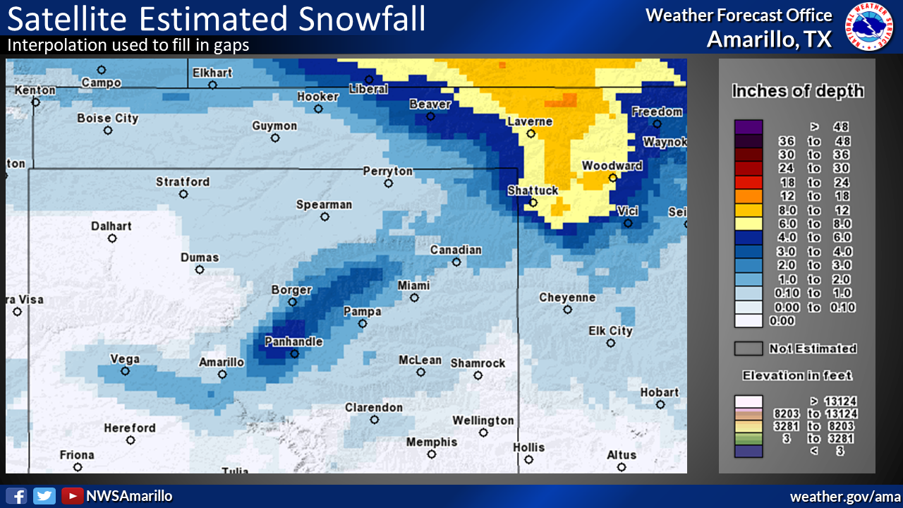 December 2nd, 2020 Heavy Snow in the Northeastern Panhandles